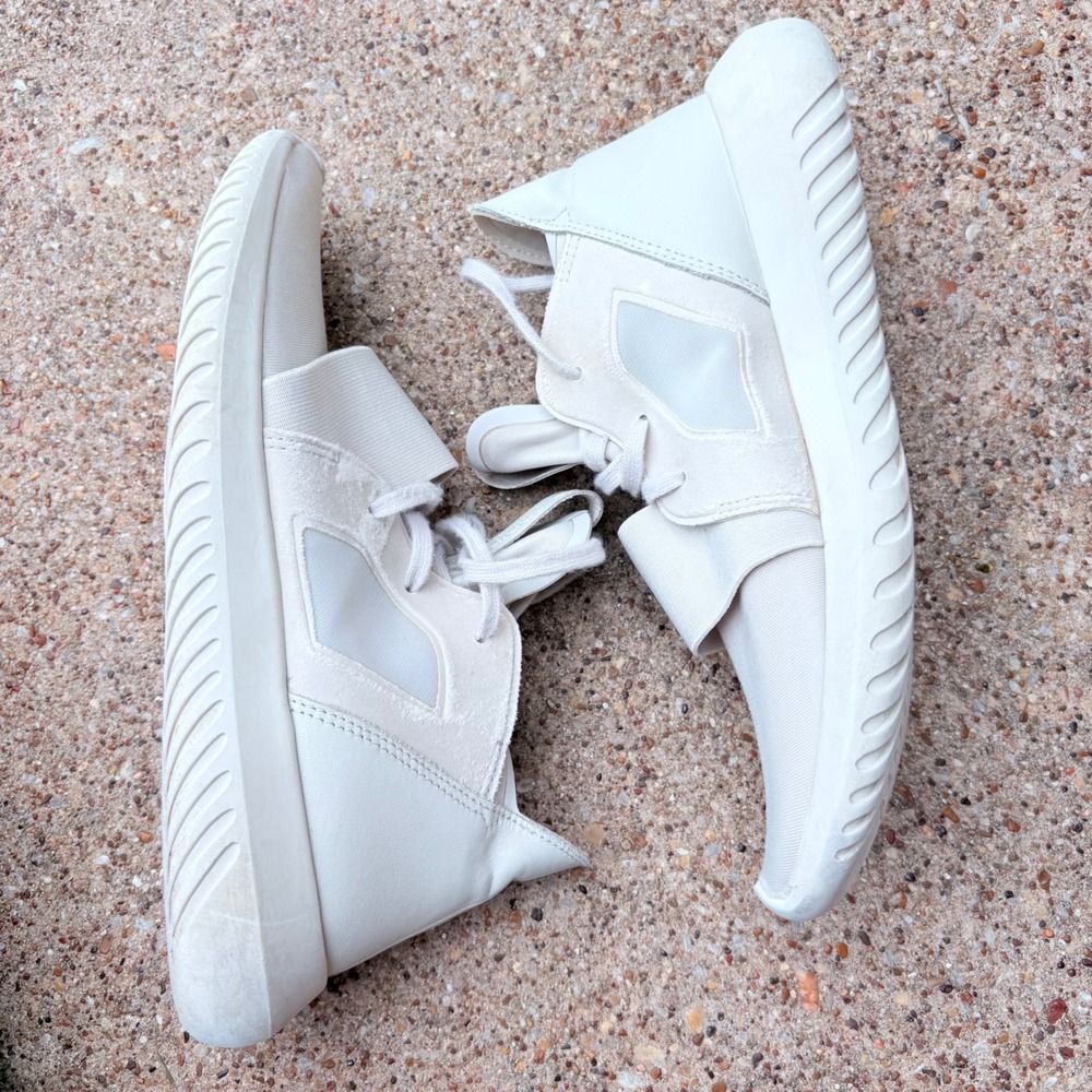 Adidas Women's Tubular Defiant white size 7.5 lightweight flexible sneakers